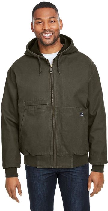 Dri Duck Men's Laramie 10 oz. 100% Cotton Canvas Hooded Jacket With Hood & Pockets